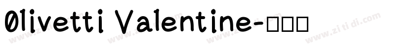 0livetti Valentine字体转换